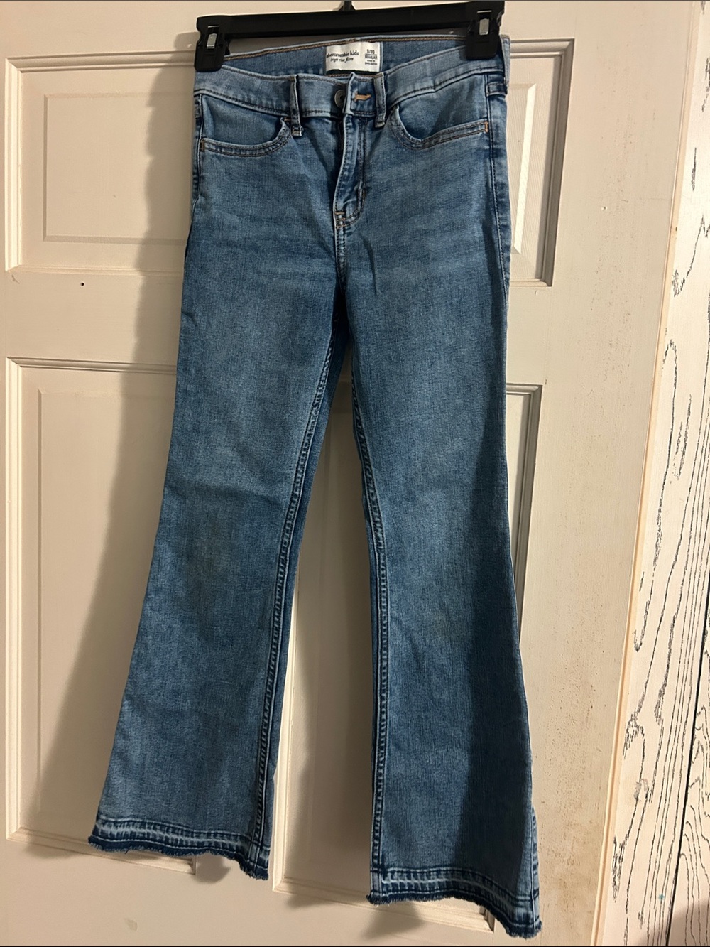 Abercrombie Kids 9/10 Regular Classic Blue Flare girls Jeans - Light Wash